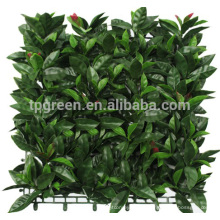 UV coated decorative outdoor artificial green leaf fence